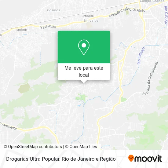 Drogarias Ultra Popular mapa