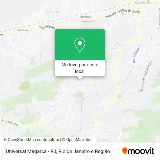 Universal Magarça - RJ mapa