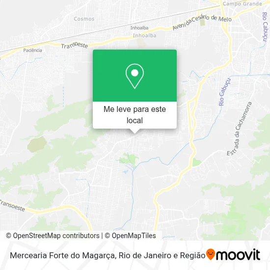 Mercearia Forte do Magarça mapa