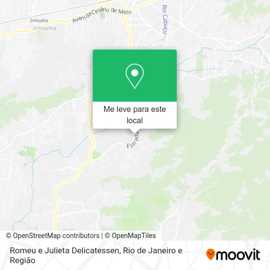 Romeu e Julieta Delicatessen mapa