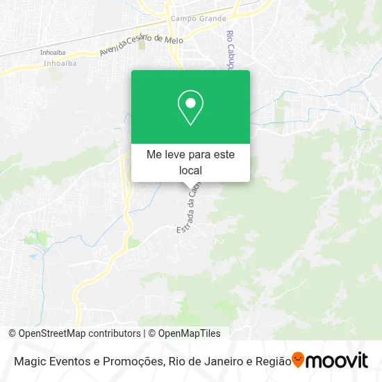 Magic Eventos e Promoções mapa