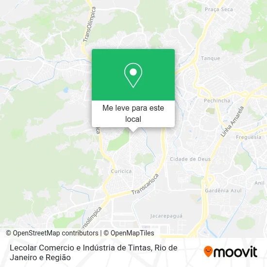 Lecolar Comercio e Indústria de Tintas mapa