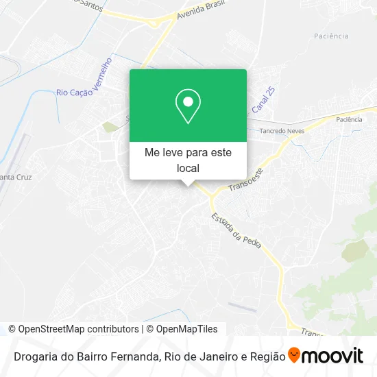 Drogaria do Bairro Fernanda mapa