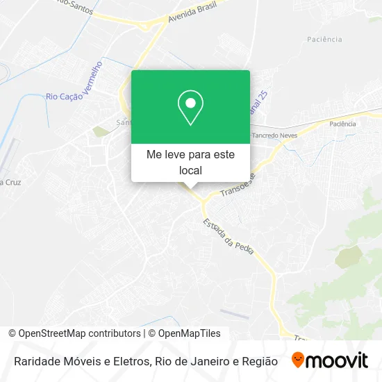 Raridade Móveis e Eletros mapa
