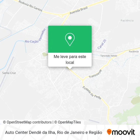 Auto Center Dendê da Ilha mapa