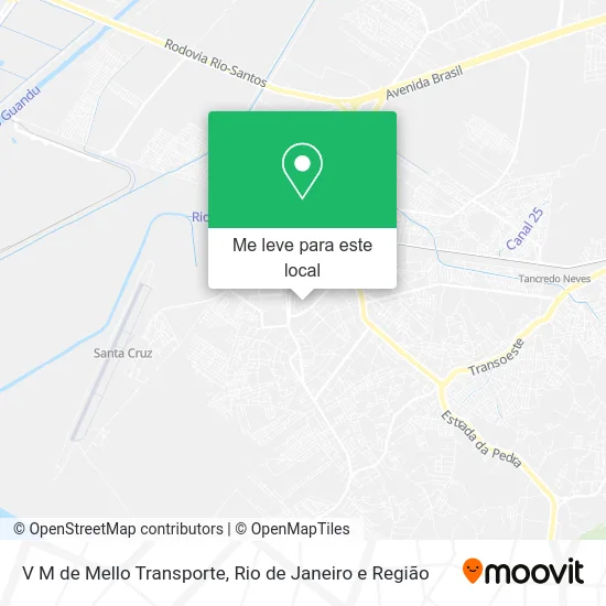 V M de Mello Transporte mapa