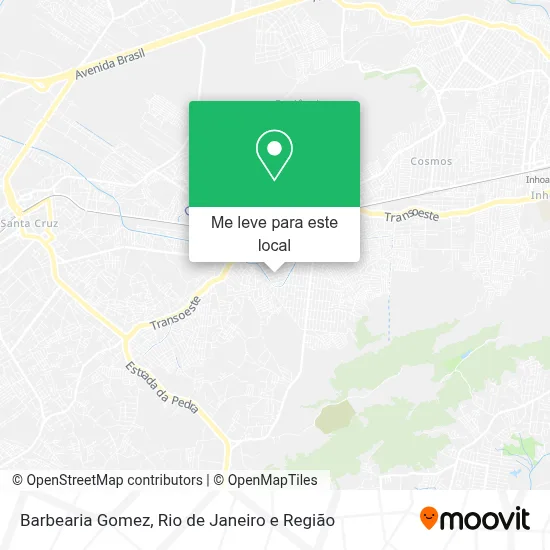 Barbearia Gomez mapa