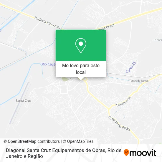 Diagonal Santa Cruz Equipamentos de Obras mapa