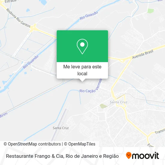 Restaurante Frango & Cia mapa