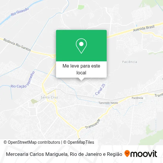 Mercearia Carlos Mariguela mapa