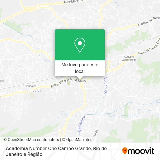 Academia Number One Campo Grande mapa