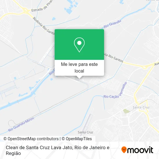 Clean de Santa Cruz Lava Jato mapa