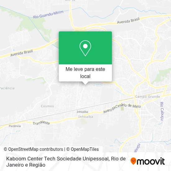 Kaboom Center Tech Sociedade Unipessoal mapa