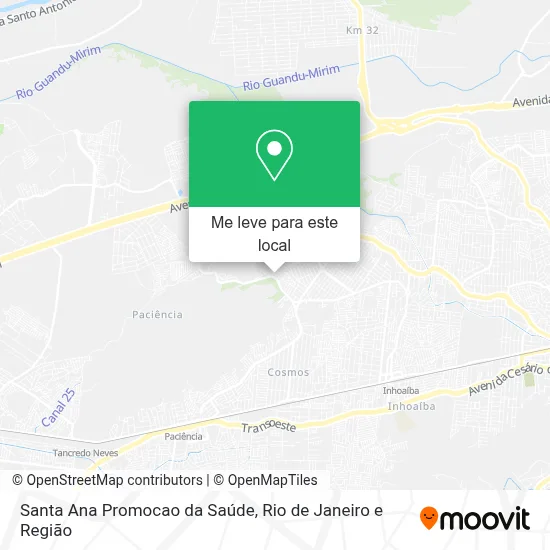 Santa Ana Promocao da Saúde mapa