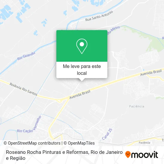 Roseano Rocha Pinturas e Reformas mapa