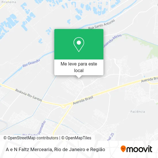 A e N Faltz Mercearia mapa