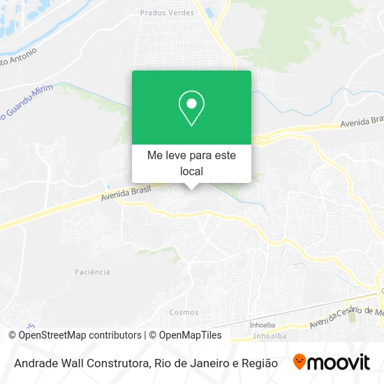Andrade Wall Construtora mapa