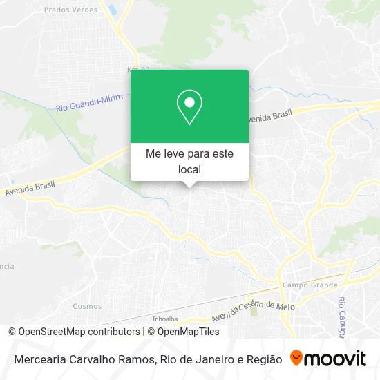 Mercearia Carvalho Ramos mapa