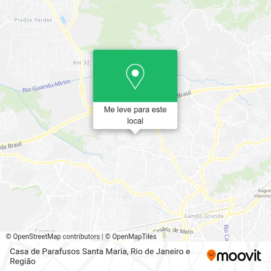 Casa de Parafusos Santa Maria mapa
