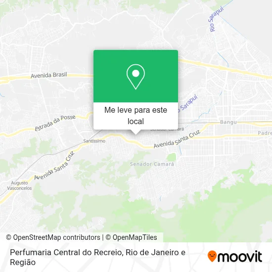 Perfumaria Central do Recreio mapa