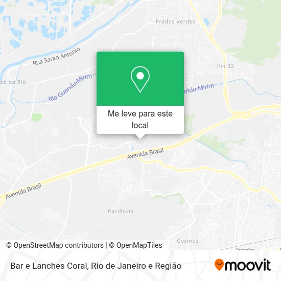 Bar e Lanches Coral mapa