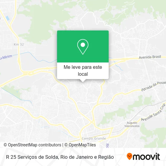 R 25 Serviços de Solda mapa