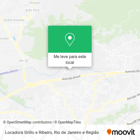 Locadora Grillo e Ribeiro mapa