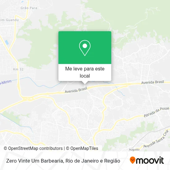 Zero Vinte Um Barbearia mapa