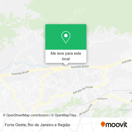 Forte Oeste mapa