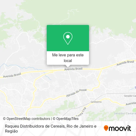 Raqueu Distribuidora de Cereais mapa