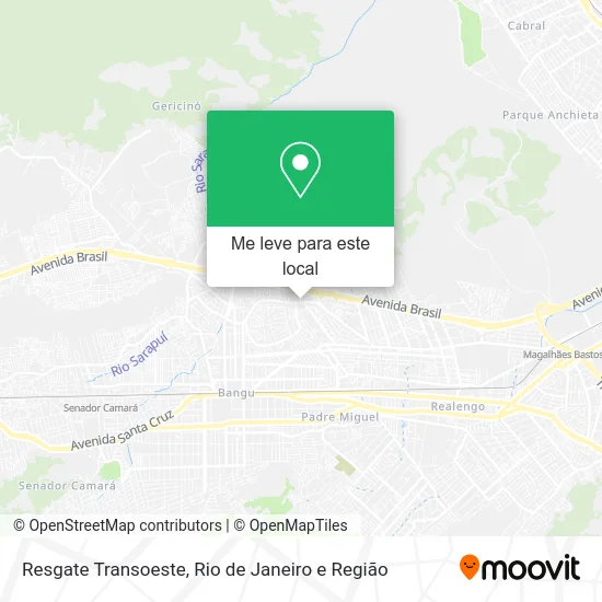 Resgate Transoeste mapa