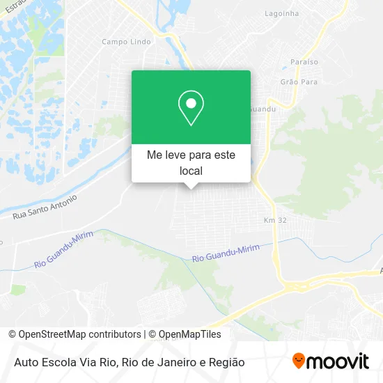 Auto Escola Via Rio mapa