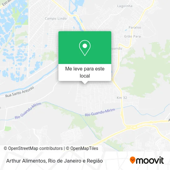 Arthur Alimentos mapa