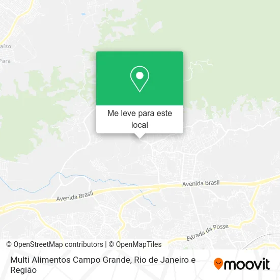 Multi Alimentos Campo Grande mapa