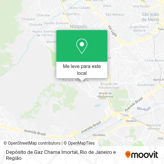 Depósito de Gaz Chama Imortal mapa