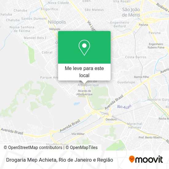 Drogaria Mep Achieta mapa