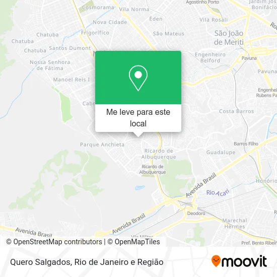 Quero Salgados mapa