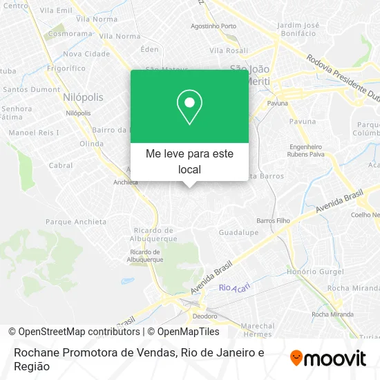 Rochane Promotora de Vendas mapa