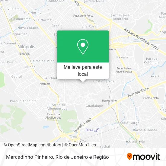 Mercadinho Pinheiro mapa
