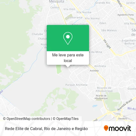 Rede Elite de Cabral mapa