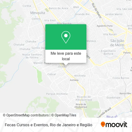 Fecas Cursos e Eventos mapa