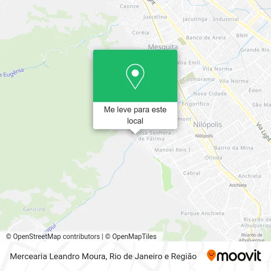 Mercearia Leandro Moura mapa