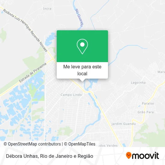 Débora Unhas mapa
