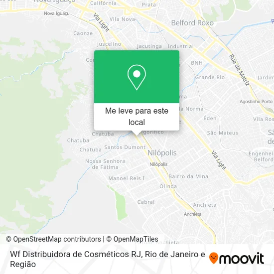 Wf Distribuidora de Cosméticos RJ mapa