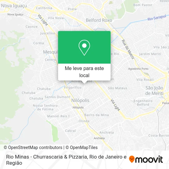 Rio Minas - Churrascaria & Pizzaria mapa