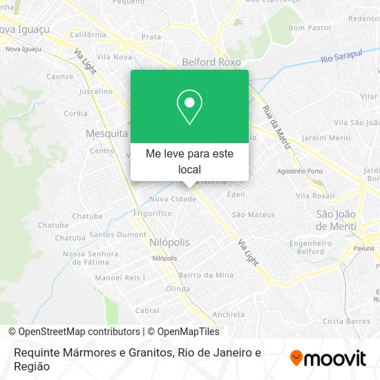 Requinte Mármores e Granitos mapa