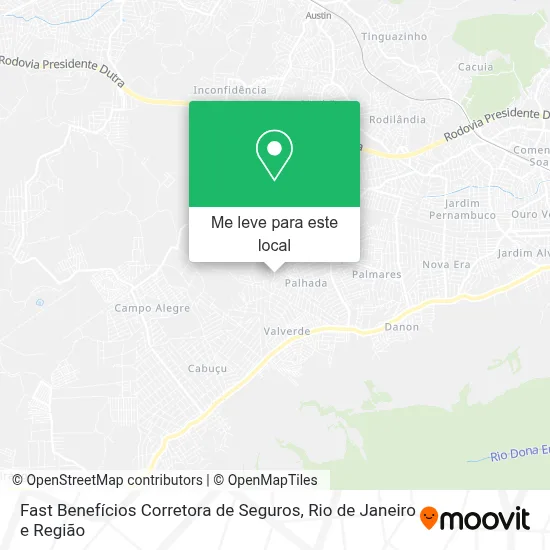 Fast Benefícios Corretora de Seguros mapa