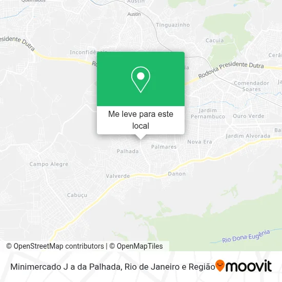 Minimercado J a da Palhada mapa