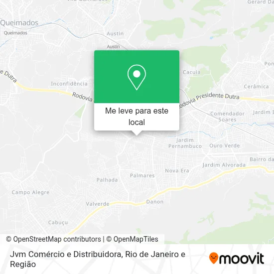 Jvm Comércio e Distribuidora mapa
