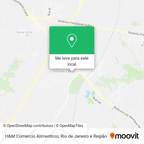 H&M Comercio Alimentício mapa